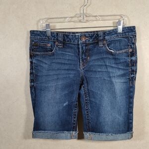 02559 MEK USA DNM Kassandra Blue Jean Bermuda Shorts 31